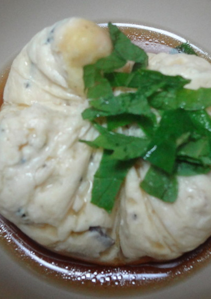「豆とひじきのサラダ」の茶巾蒸し-レシピのメイン写真