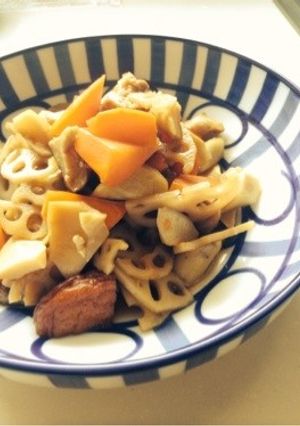 フライパンひとつで簡単筑前煮!お食い初め-レシピのメイン写真