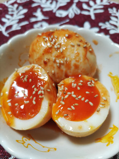 味玉梅コチュジャン漬け※簡単レンジ副菜-レシピのメイン写真