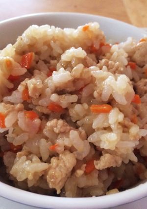 鶏ミンチとゴボウの混ぜご飯-レシピのメイン写真