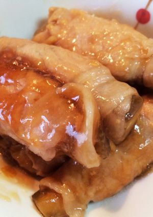 茄子のトロトロ肉巻き-レシピのメイン写真