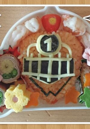 トッキュージャー1号キャラ弁-レシピのメイン写真