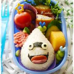 รูปของ 妖怪ウォッチウィスパーおにぎり☆キャラ弁