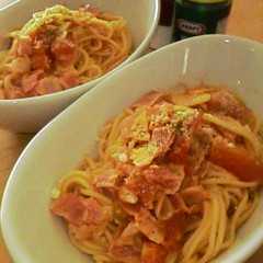 トマトとベーコンのピリ辛パスタ-レシピのメイン写真