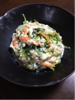 *豆苗の白和え*-レシピのメイン写真
