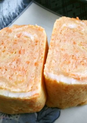 人参とチーズの卵焼き-レシピのメイン写真