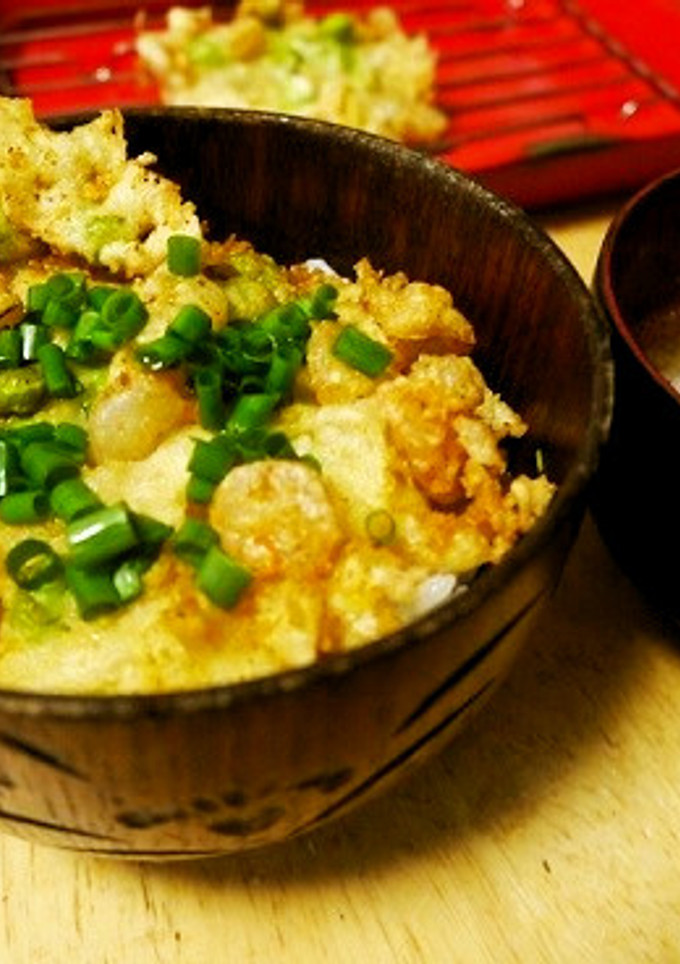エビと枝豆のかき揚げ丼-レシピのメイン写真
