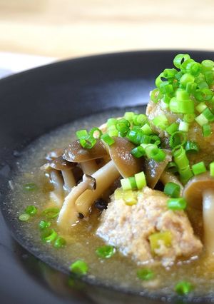 豚ひき肉団子のみぞれ煮♪-レシピのメイン写真