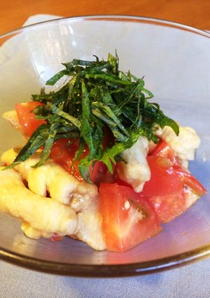 つるんとさっぱり♪鶏胸肉とトマトの中華風-レシピのメイン写真