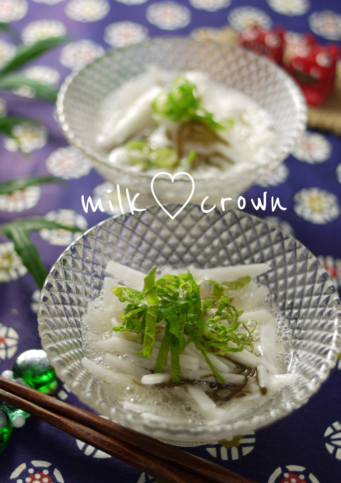 山芋ともずくの酢の物♪そうめん風♪-レシピのメイン写真