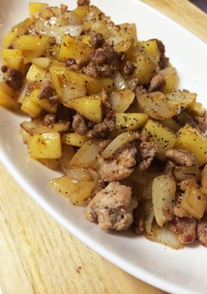 あらびき肉のコロコロジャーマンポテト-レシピのメイン写真