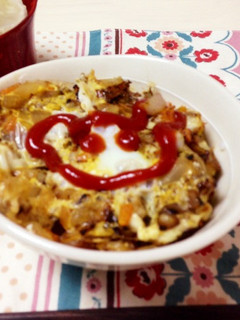 簡単一人飯!オムライス-レシピのメイン写真