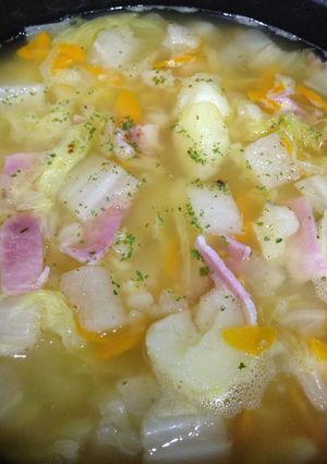 簡単コンソメスープ(カレー)-レシピのメイン写真