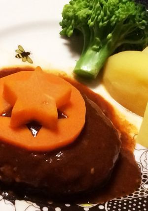 デミグラスソースの煮込みハンバーグ-レシピのメイン写真