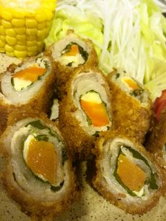 大葉と人参とチーズの肉巻きフライ-レシピのメイン写真