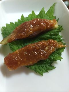 みょうがの味噌焼き-レシピのメイン写真