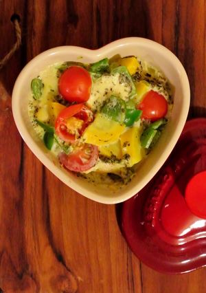 簡単！夏野菜のスパニッシュオムレツ風-レシピのメイン写真