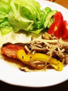 サーモンのムニエルきのこマリネソース-レシピのメイン写真