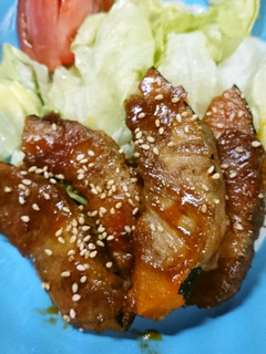 南瓜の豚肉巻き*甘酢だれ-レシピのメイン写真