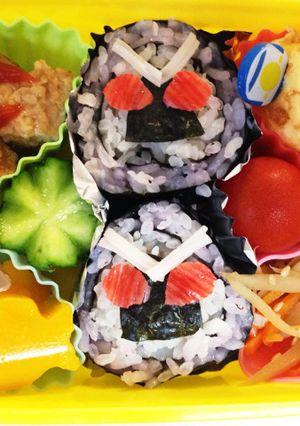 キャラ弁☆仮面ライダーフォーゼの巻き寿司-レシピのメイン写真