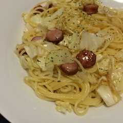 残り物 パスタ ペペロンチーノ風-レシピのメイン写真