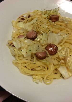 残り物 パスタ ペペロンチーノ風-レシピのメイン写真