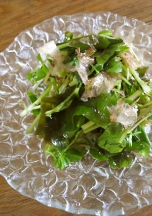 クレソンとわかめのささっと鰹節和え-レシピのメイン写真