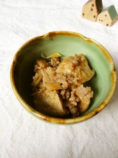 【副菜】簡単1品!油揚げとひき肉の炒め煮-レシピのメイン写真