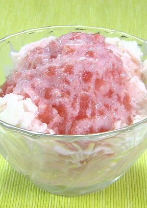ふわふわミルクかき氷！夏のスイカソース！-レシピのメイン写真