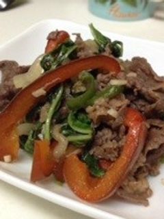 牛肉のバジル炒め-レシピのメイン写真