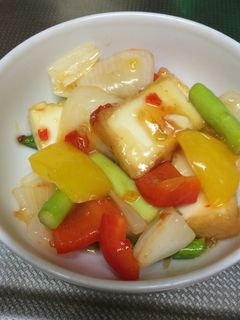 厚揚げスィートチリソース炒め-レシピのメイン写真