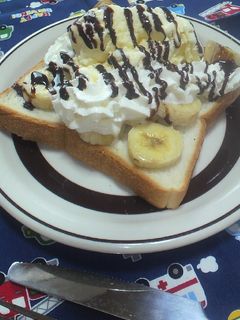 気分はパンケーキ♪バナナクリームトースト-レシピのメイン写真
