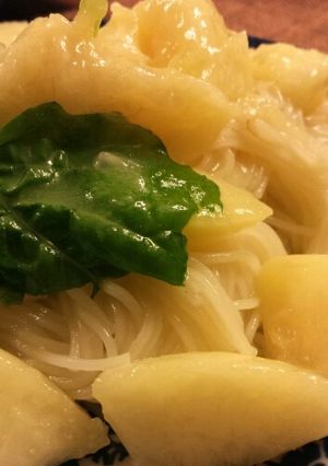 簡単爽やか！素麺で桃の冷製パスタ-レシピのメイン写真