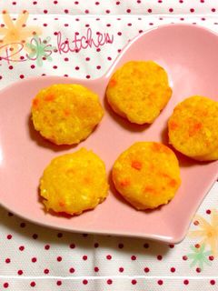 手づかみ離乳食♡かぼちゃと豆腐のおやき-レシピのメイン写真