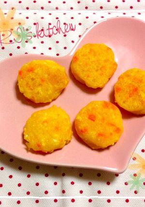 手づかみ離乳食♡かぼちゃと豆腐のおやき-レシピのメイン写真