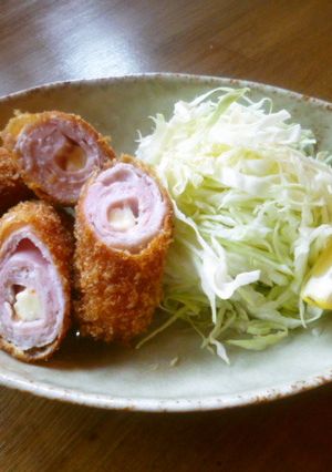 ハムとチーズのロールカツ♪-レシピのメイン写真
