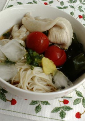 つるるん豚の冷たいそうめん-レシピのメイン写真