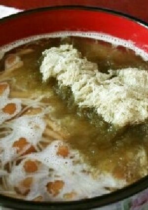 【ずぼランチ】梅干しとろろ昆布の温麺-レシピのメイン写真