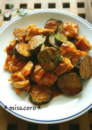 m鶏と茄子の和風ケチャップ炒め-レシピのメイン写真