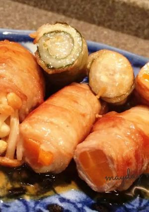 ♪簡単♪豚バラ巻き♪お弁当に☆-レシピのメイン写真