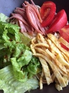 乾麺を使って、さっぱり冷やし中華!-レシピのメイン写真