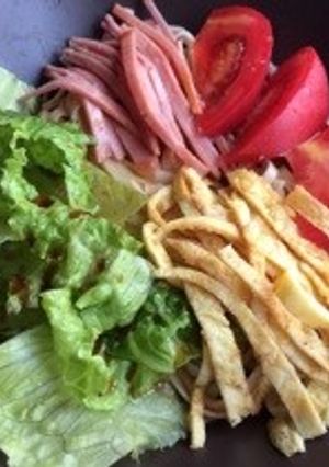 乾麺を使って、さっぱり冷やし中華！-レシピのメイン写真