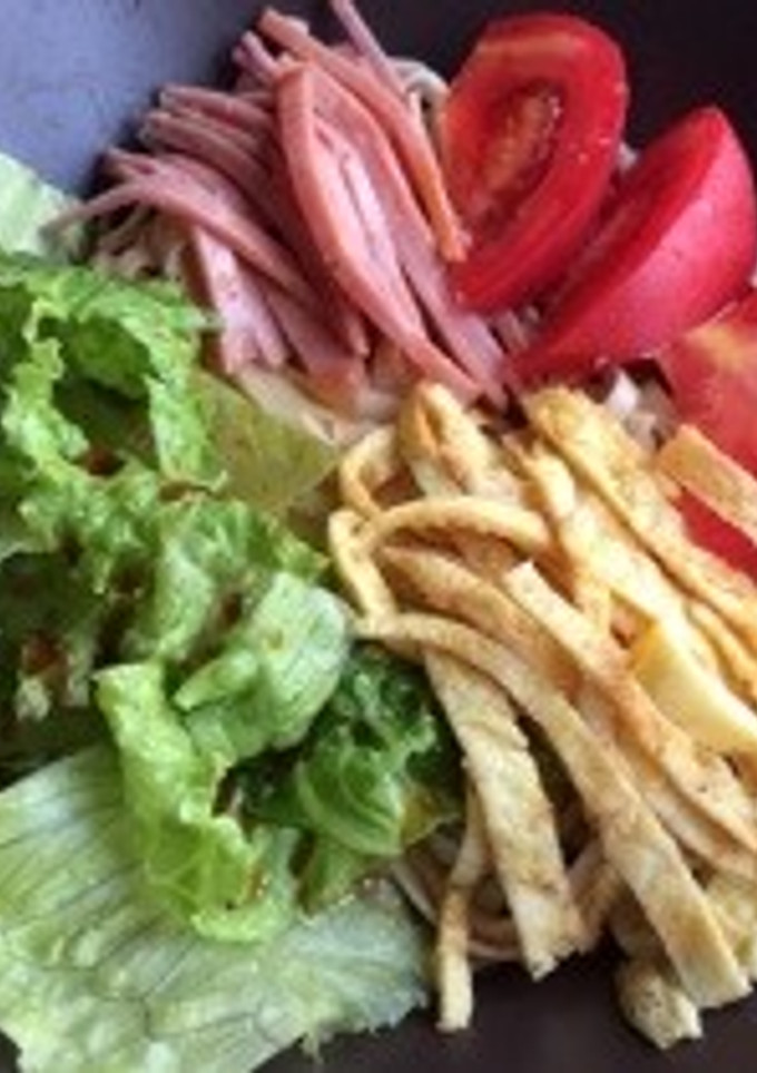 乾麺を使って、さっぱり冷やし中華！-レシピのメイン写真
