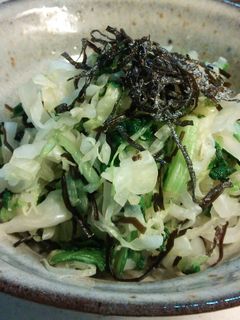 茹でキャベツの塩こんぶ和え-レシピのメイン写真