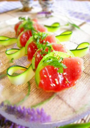 ☆マグロとアボカドの和風カルパッチョ☆-レシピのメイン写真