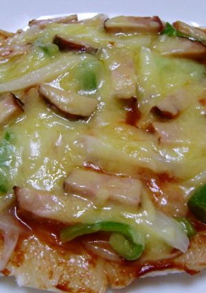 ★簡単！切り餅で美味しい＊お餅ピザ＊♪-レシピのメイン写真