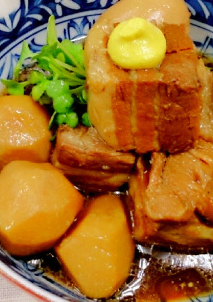 豚の角煮の煮汁 de 煮物-レシピのメイン写真