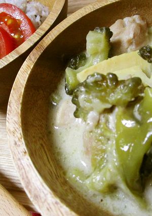 ゴーヤ グリーンカレー-レシピのメイン写真