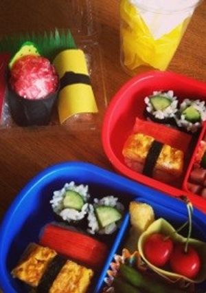 キャラ弁♪お寿司？弁当♪-レシピのメイン写真