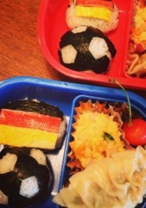 キャラ弁♪サッカー弁当♪-レシピのメイン写真